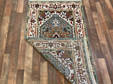 Indian Rug Hand Knotted Oriental Rug Fine Serapi 5'0x3'0