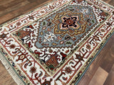 Indian Rug Hand Knotted Oriental Rug Fine Serapi 5'0x3'0