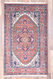 Indian Rug Hand Knotted Oriental Rug Fine Serapi 5'0x3'1