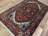 Indian Rug Hand Knotted Oriental Rug Fine Serapi 5'0x3'1
