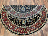 Indian Rug Hand Knotted Oriental Rug Fine Serapi 5'10x5'10