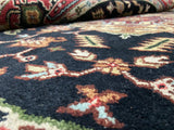 Indian Rug Hand Knotted Oriental Rug Fine Serapi 5'10x5'10