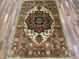 Indian Rug Hand Knotted Oriental Rug Fine Serapi 6'0x4'0