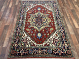Indian Rug Hand Knotted Oriental Rug Fine Serapi 6'0x4'0