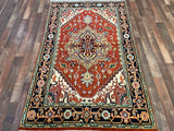Indian Rug Hand Knotted Oriental Rug Fine Serapi 6'2x4'0