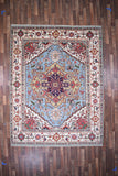 Indian Rug Hand Knotted Oriental Rug Fine Serapi 7'9x10'3