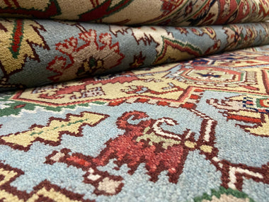 Indian Rug Hand Knotted Oriental Rug Fine Serapi 7'9x10'3