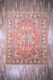 Indian Rug Hand Knotted Oriental Rug Fine Serapi 8'0x10'0