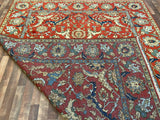 Indian Rug Hand Knotted Oriental Rug Fine Serapi 8'0x10'0