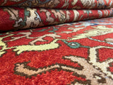 Indian Rug Hand Knotted Oriental Rug Fine Serapi 8'0x10'0