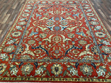 Indian Rug Hand Knotted Oriental Rug Fine Serapi 8'0x10'0