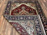 Indian Rug Hand Knotted Oriental Rug Fine Serapi 8'10x6'0
