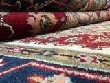 Indian Rug Hand Knotted Oriental Rug Fine Serapi 8'10x6'0