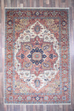 Indian Rug Hand Knotted Oriental Rug Fine Serapi 8'10x6'0