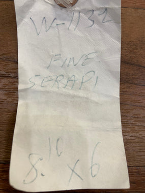 Indian Rug Hand Knotted Oriental Rug Fine Serapi 8'10x6'0