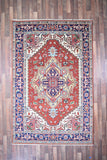 Indian Rug Hand Knotted Oriental Rug Fine Serapi 9'0x5'10