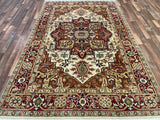 Indian Rug Hand Knotted Oriental Rug Fine Serapi 9'0x5'9