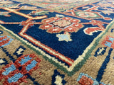 Indian Rug Hand Knotted Oriental Rug Fine Serapi 9'10x12'0