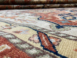 Indian Rug Hand Knotted Oriental Rug Fine Serapi 9'10x13'10