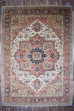 Indian Rug Hand Knotted Oriental Rug Fine Serapi 9'10x13'10