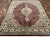 Indian Rug Hand Knotted Oriental Rug Fine Silk Touch Tabriz 10'0x5'0