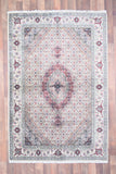 Indian Rug Hand Knotted Oriental Rug Fine Silk Touch Tabriz 6'0x4'0