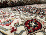 Indian Rug Hand Knotted Oriental Rug Fine Silk Touch Tabriz 6'0x4'0