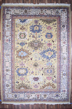 Indian Rug Hand Knotted Oriental Rug Fine Soltan ABAD 13'8x9'9