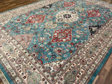 Indian Rug Hand Knotted Oriental Rug Fine Tabriz 10'0x14'0