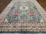 Indian Rug Hand Knotted Oriental Rug Fine Tabriz 10'0x14'0