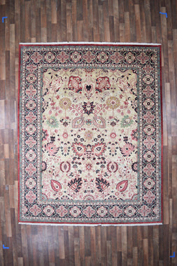 Indian Rug Hand Knotted Oriental Rug Fine Tabriz 10'2x8'2