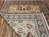 Indian Rug Hand Knotted Oriental Rug Fine Tabriz 10'2x8'2