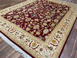 Indian Rug Hand Knotted Oriental Rug Fine Tabriz 10'4x8'1