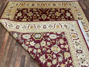 Indian Rug Hand Knotted Oriental Rug Fine Tabriz 10'4x8'1
