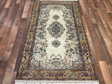 Indian Rug Hand Knotted Oriental Rug Fine Tabriz 5'0x3'0