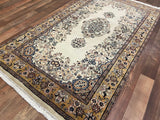 Indian Rug Hand Knotted Oriental Rug Fine Tabriz 5'0x3'0