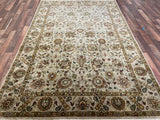 Indian Rug Hand Knotted Oriental Rug Fine Tabriz 5'10x8'10