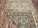 Indian Rug Hand Knotted Oriental Rug Fine Tabriz 5'10x8'10