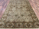 Indian Rug Hand Knotted Oriental Rug Fine Tabriz 5'10x8'10