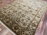Indian Rug Hand Knotted Oriental Rug Fine Tabriz 5'10x8'10