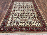 Indian Rug Hand Knotted Oriental Rug Fine Tabriz 8'0x5'9