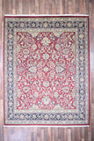 Indian Rug Hand Knotted Oriental Rug Fine Tabriz 9'9x7'8
