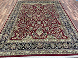 Indian Rug Hand Knotted Oriental Rug Fine Tabriz 9'9x7'8