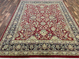 Indian Rug Hand Knotted Oriental Rug Fine Tabriz 9'9x7'8