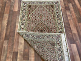 Indian Rug Hand Knotted Oriental Rug Fine Tabriz Silk Touch 5'7x3'0