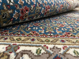 Indian Rug Hand Knotted Oriental Rug Fine Tabriz with Silk 5'3x3'0