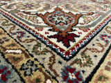 Indian Rug Hand Knotted Oriental Rug Fine Tabriz with Silk 8'0x10'0