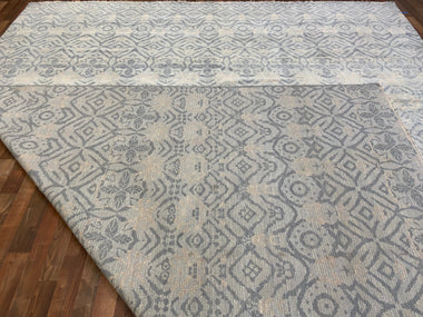 Indian Rug Hand Knotted Oriental Rug Fine Turkish Knot Oushak 12'0x14'10