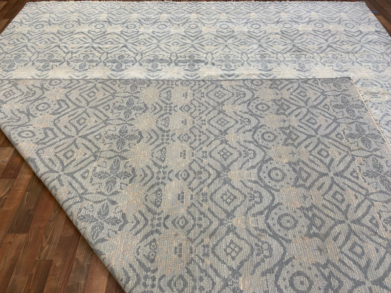 Indian Rug Hand Knotted Oriental Rug Fine Turkish Knot Oushak 12'0x14'10