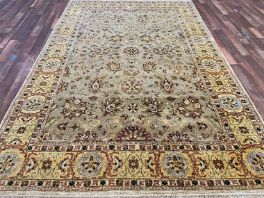 Indian Rug Hand Knotted Oriental Rug Fine Zigler 9'2x6'0